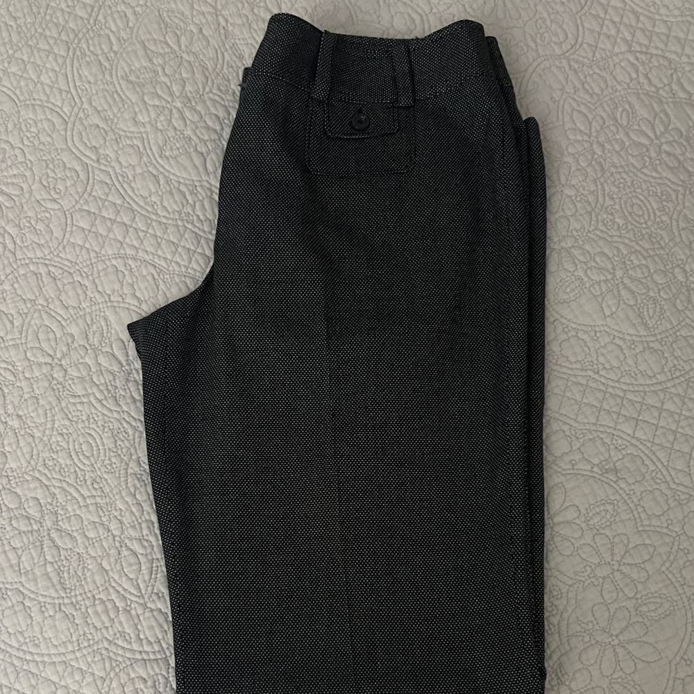 Ann Taylor Black Microdot Dress Pants